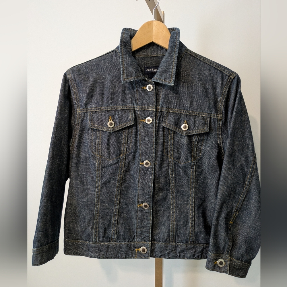Ann Taylor Dark Blue Jean Jacket